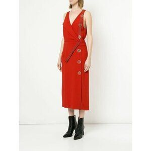 Dion Lee | Dresses | Dion Lee Silk Jersey Corset Dress In Lemon | Poshmark